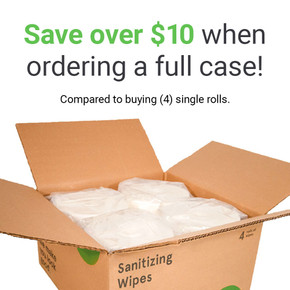 Zogics Hand Sanitizing Wipes with alcohol-free formula