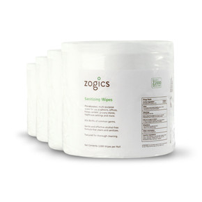 Zogics Hand And Surface Sanitizing Wipes