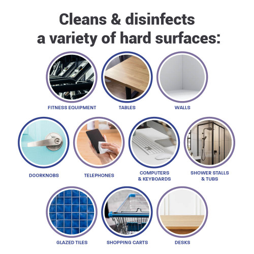 Quaternary formula Zogics antibacterial wipes free of bleach alcohol and phenol