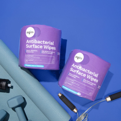 Zogics Antibacterial Surface Wipes for compatible upward-pull dispensers
