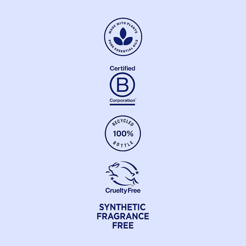 Label close-up showing gluten-free, cruelty-free, paraben-free conditioner formula