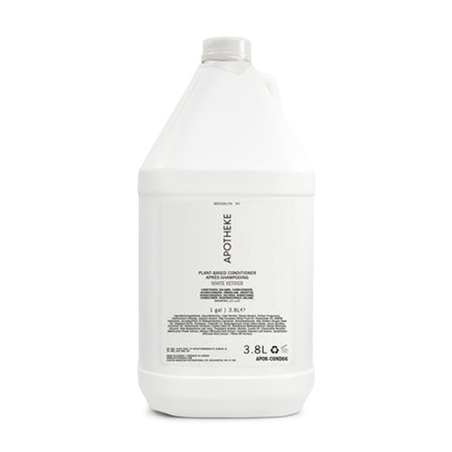 Apotheke White Vetiver Conditioner 1-gallon recyclable bottle for hotel dispenser refills