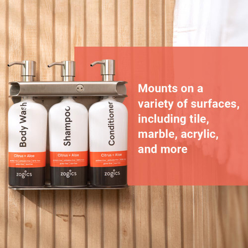 Zogics Citrus & Aloe Aquamenities Dispenser for hotels, spas, gyms, and rentals
