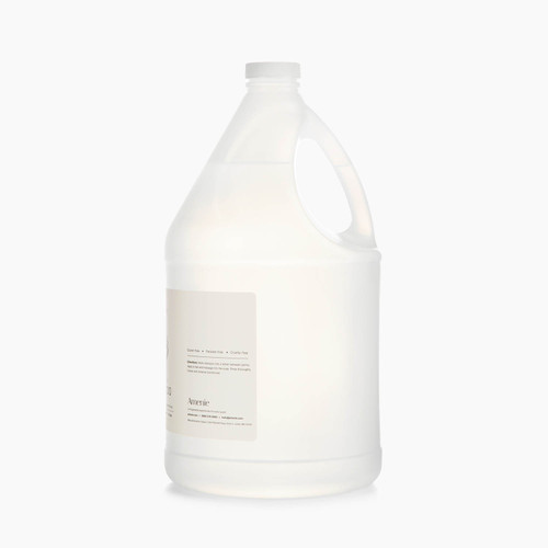 Amenie Salon lavender shampoo gallon bottle angled front view