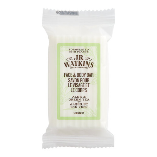 JR Watkins Aloe & Green Tea Bar Soap 1 oz - 288/Case for Hotels