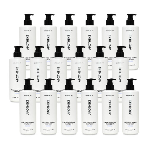 Apotheke Canvas Shampoo 18 Bottle Case for Guest Bathroom Amenities