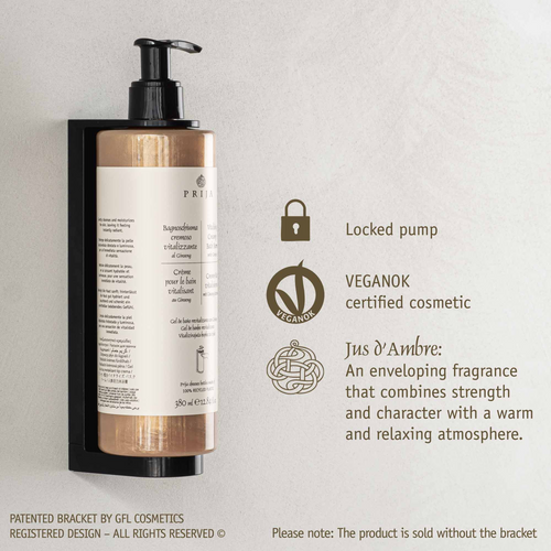 Italian made Prija bath foam with pearlescent finish ideal for hotels resorts and wellness spas