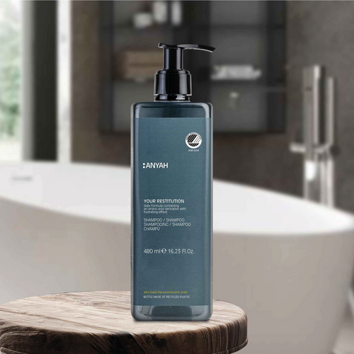 Italian made restitution shampoo with sustainable packaging for guest amenities