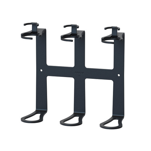 Triple Spaza bracket setup for multi-dispenser installation