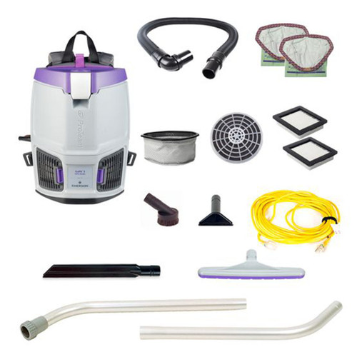 GoFit 3 Backpack Vacuum + Xover 2-Pc Wand Kit
