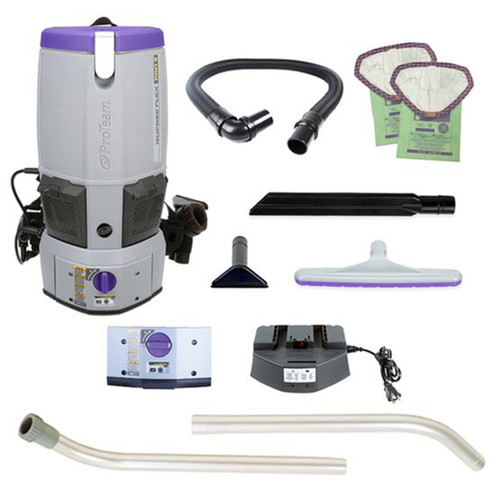 GoFree Flex Pro II, 6 qt. Cordless Backpack Vacuum + Xover 2-Pc Wand Kit