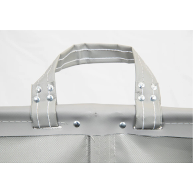 Commercial 14 Bushel Laundry Cart Grey Finish