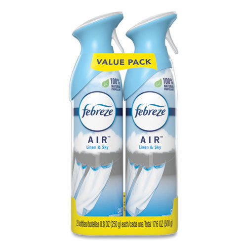Febreze AIR Linen and Sky spray bottle with light scent