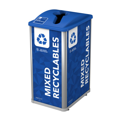 Busch Systems Mosaic 32 Gallon Mixed Recycling Bin