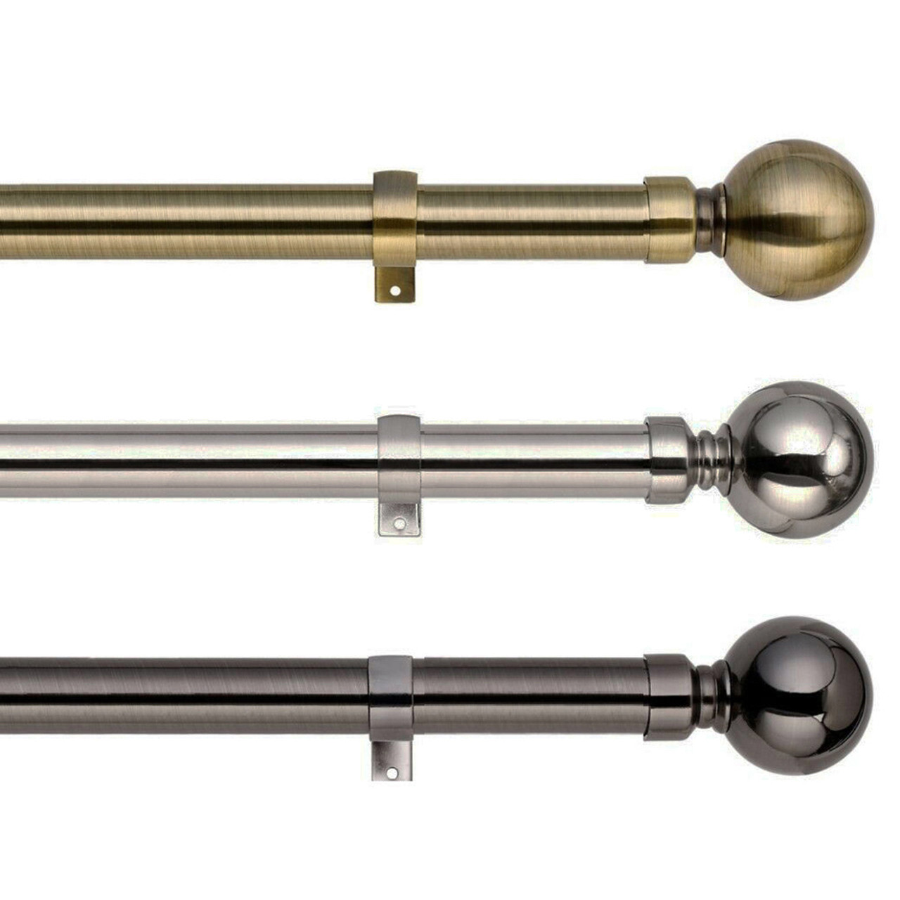 Silver curtain rod with parts extendable limited time sale