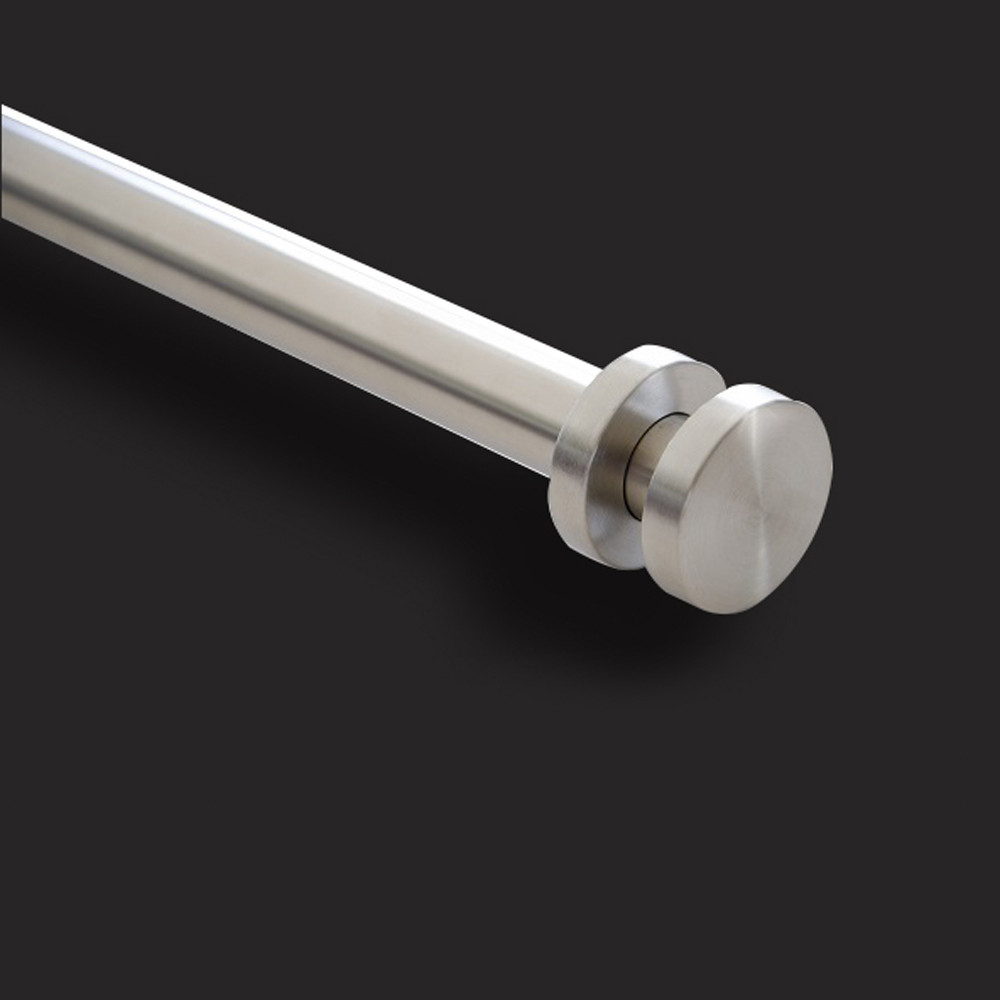 Curtain Rod Set Extendable Stainless Steel Double Circle