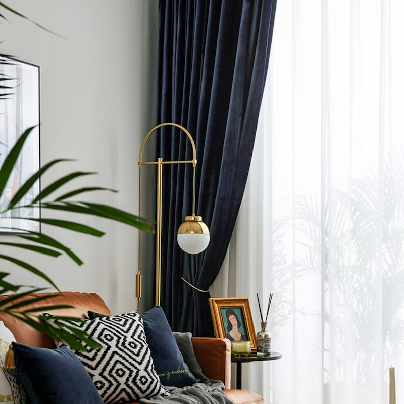 Velvet Lux Custom Made Curtains 100% Blockout - Petrol Blue