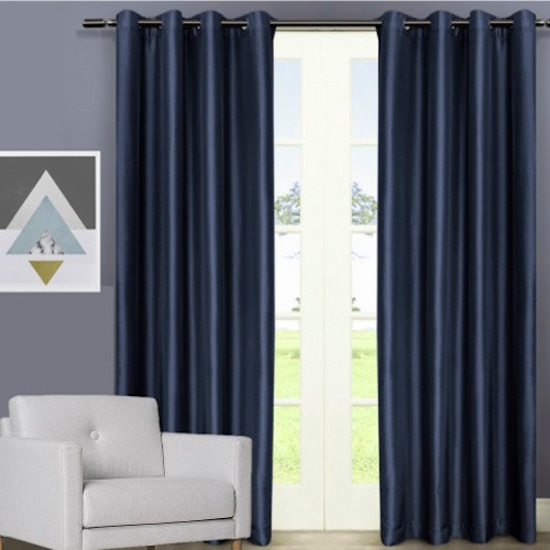 navy blue curtain