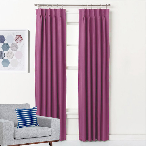 curtains pink