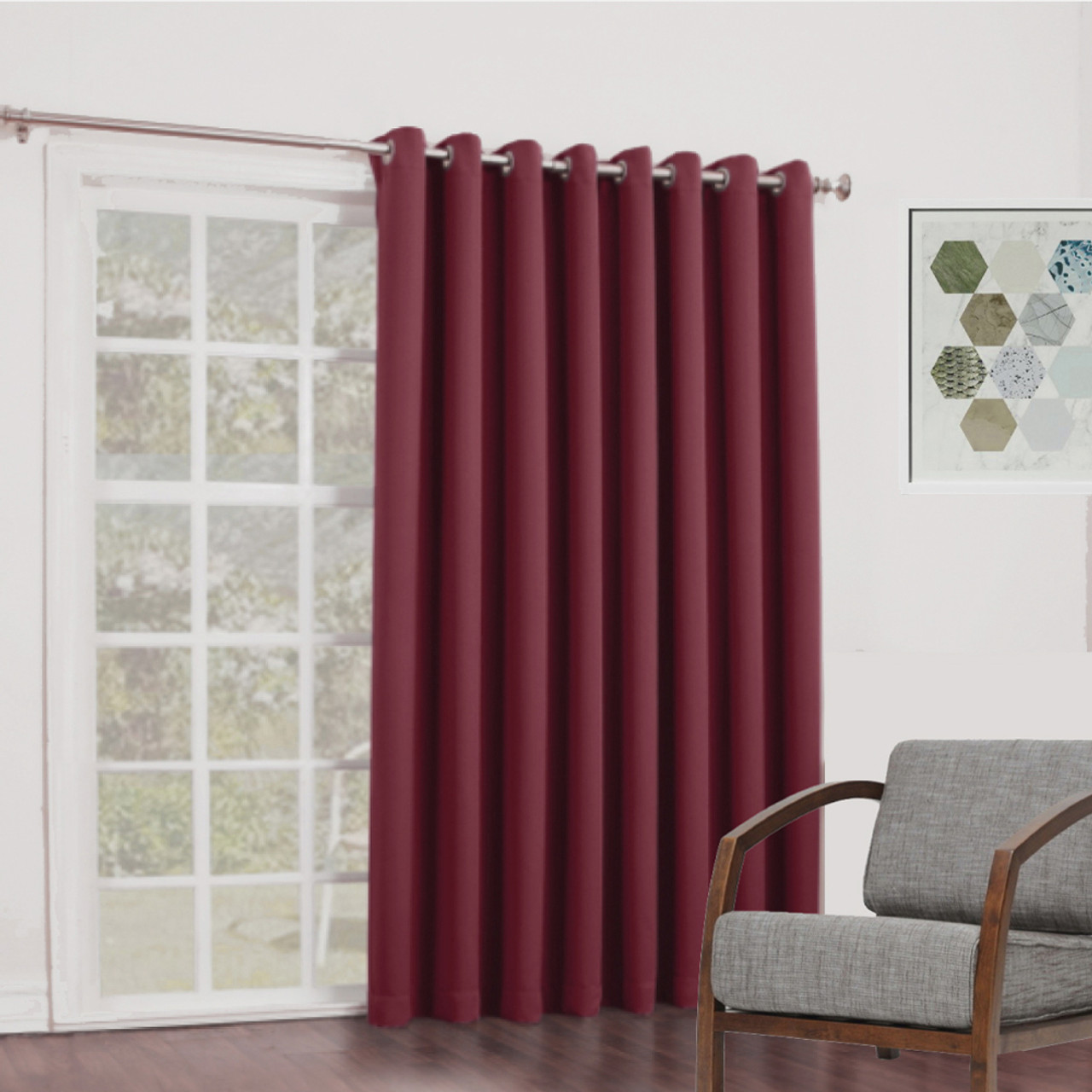 Burgundy Curtains Red Eyelet Curtains XL Drop Soft Drape Curtains By Quickfit Curtains