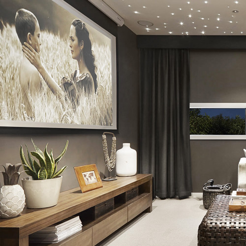 Home Theatre Media Room Custom Made Curtains Blockout Bond Black