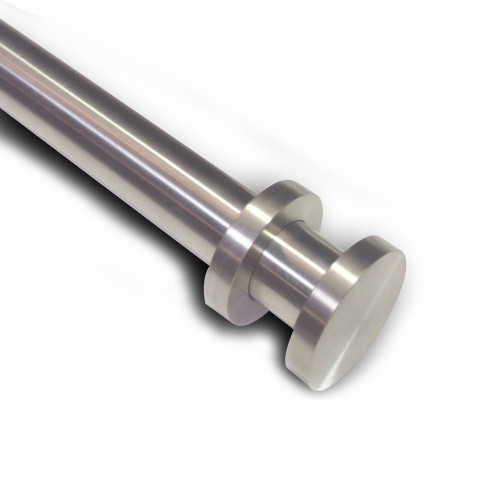 Curtain Rod Set Extendable Stainless Steel Crystal