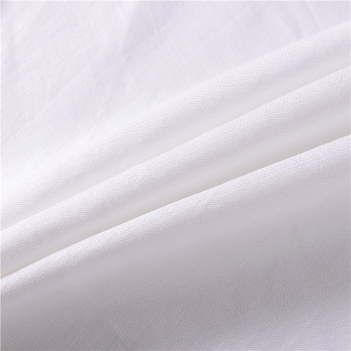 Vintage Linen 100% Pure Linen White Curtain Panel