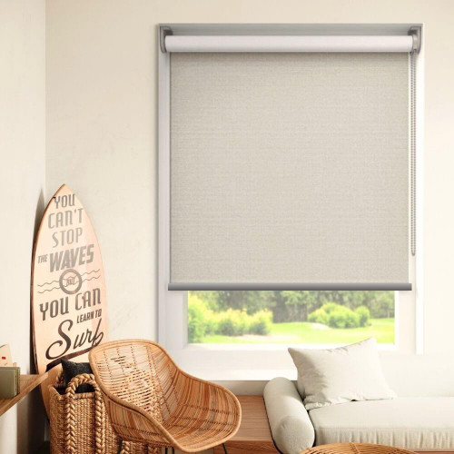 Toronto Cloud Blockout Roller Blind Room Quickfit Pebble