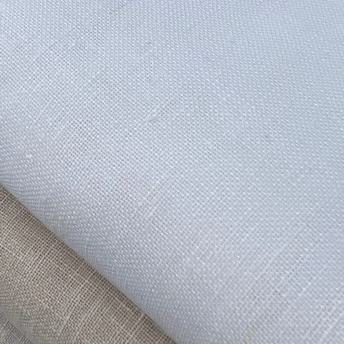 Barcelona Linen Blend Easy Care Sheer Curtains White