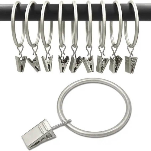 Quickfit Curtain Ring Clips Chrome