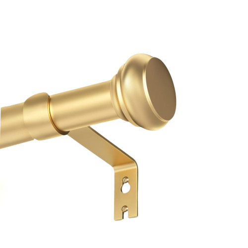 SMART DRAPE Timeless Gold Extendible Curtain Rod 82cm-156cm