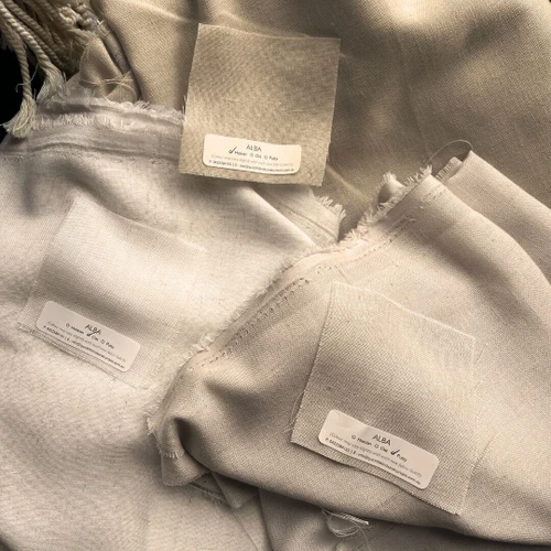 Alba Linen Blend S-fold sheer Quickfit  Sample Colours
