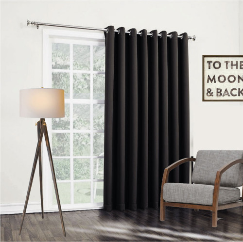 Bond black insulated eyelet curtain panels | 4 Sizes!