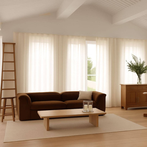 Capri Off White Sheer Curtain Quickfit