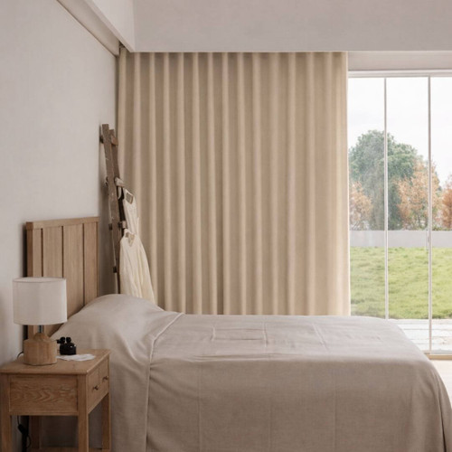 Chenille Buff Blockout Quickfit S-fold