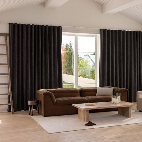 Chenille Onyx Blockout Quickfit S-Fold