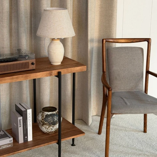 Bronte Blockout Multiband Curtain Panel Beige