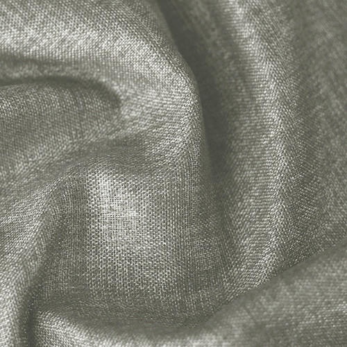 Denver: Granite Soft drape Two Coloured Linen Look Blockout Curtain Fabric