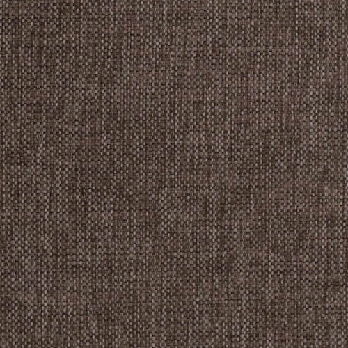 Denver: Two Coloured Linen Look Blockout Curtain Fabric Chocolate