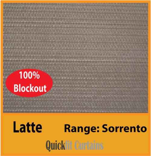 SORRENTO Blockout Eyelet Curtain LATTE
