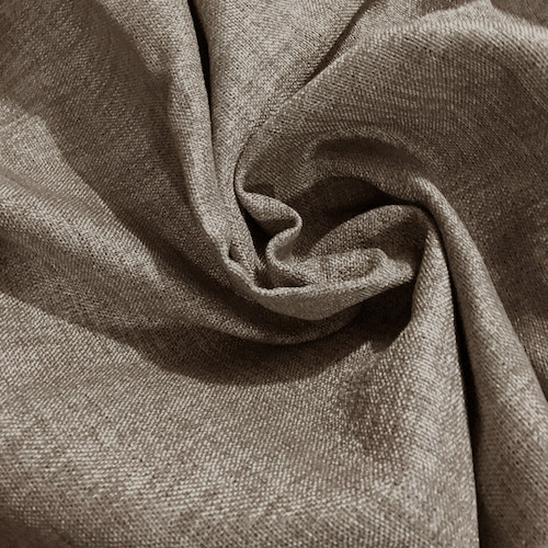 COLORADO Linen Look Thermal Weave Blackout Fabric Swatch BROWN