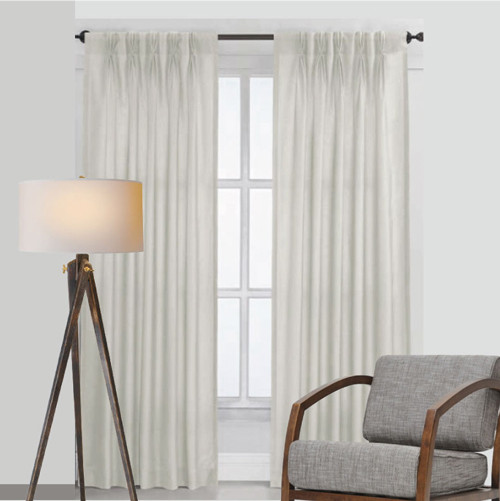 Bond Pinch Pleat Blockout Thermal Curtains EGGSHELL