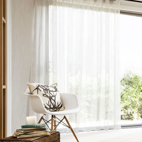 BRISTOL SHEER EYELET CURTAIN WHITE