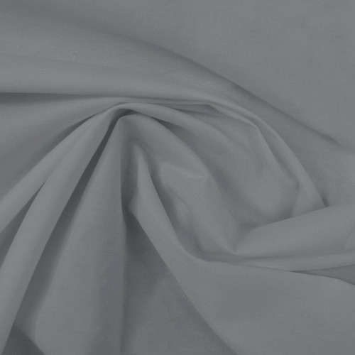 Grey sheer curtain cotton look voile Quickfit