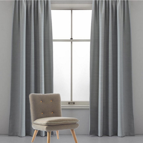 Melbourne Custom Made 100% Blockout Curtain Grey