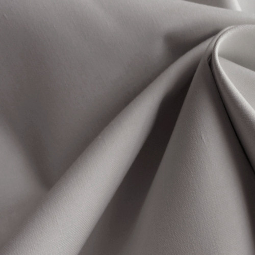 Simplicity: Silver Grey Soft Drape Blockout Curtain Fabric