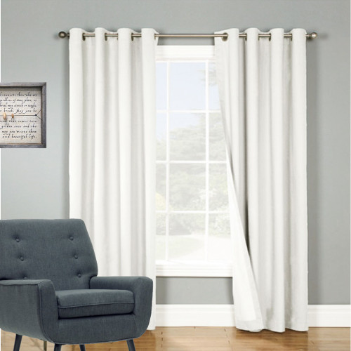 ARIZONA BLOCKOUT EYELET CURTAINS ECRU