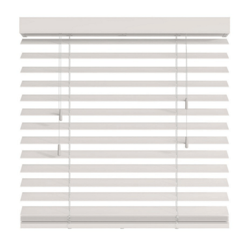 white venetian blinds
