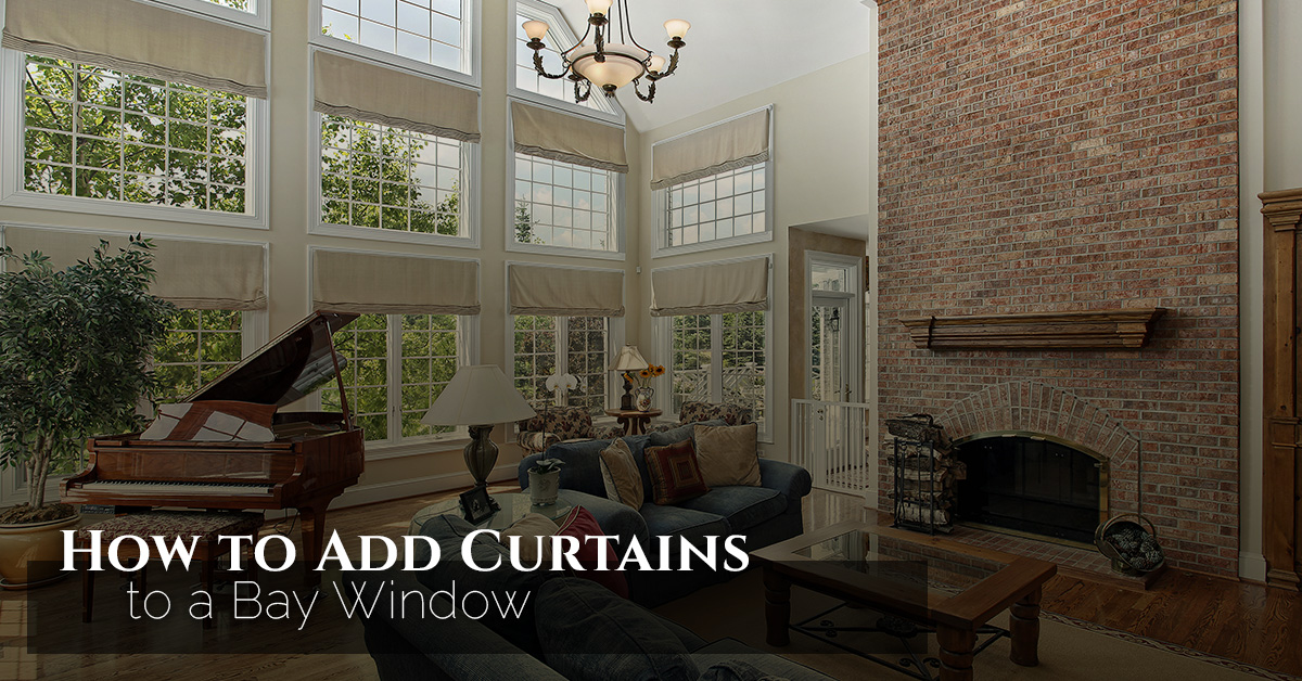 How to Add Curtains to a Bay Window How to Add Curtains to a Bay Window
