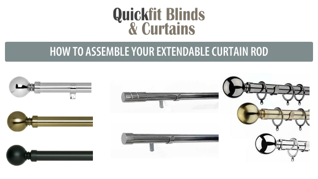A guide to assembling extendable curtain rods or poles How to assemble your curtain rods